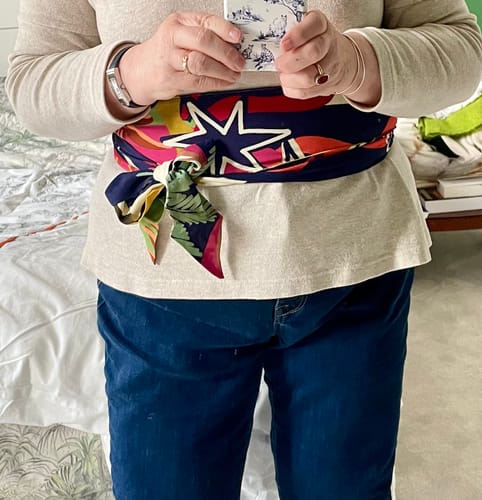 Customer photo review of Ceinture Anita - viscose Kos India