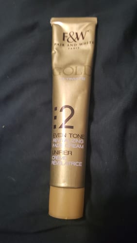 Customer photo review of Fair And White 2: Gold Revitalizing Fade Cream 50ml / 1.7fl.oz