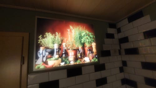 Customer photo review of Leuchtbild Acrylglas Canvalight® DIA | Stillleben mit mediterranen Kräutern | Querformat