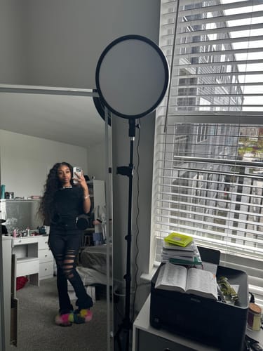 Customer photo review of CurlyMe Loose Deep Virgin Human Hair 4 Bundles with 13x4 Frontal Natural Black