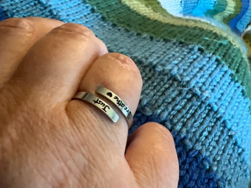 Customer photo review of Just Breathe Ring