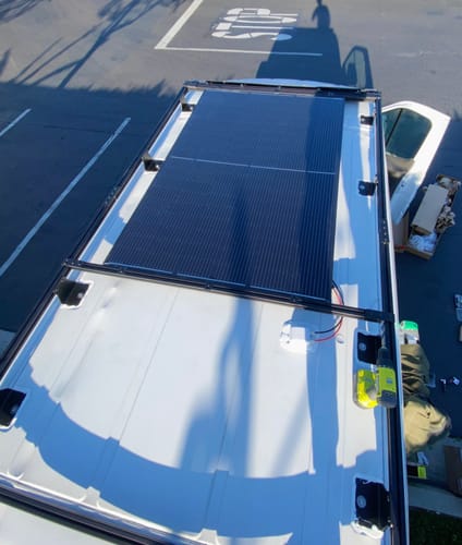 Customer photo review of Transit Roof Rack