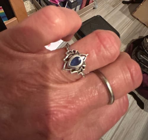 Customer photo review of F♥︎ck It And Begin Again Lotus Ring