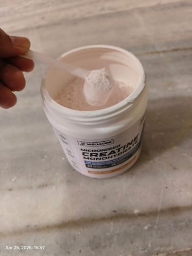 Customer photo review of Wellcore - Pure Micronised Creatine Monohydrate (307g, 83Servings) Tropical Tango