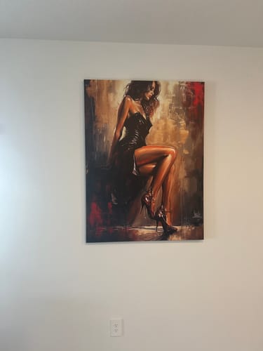 Customer photo review of Alluring Legs Sleek Noir Elegance