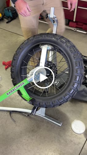 Customer video review of Rabaconda Street Bike Tire Changer