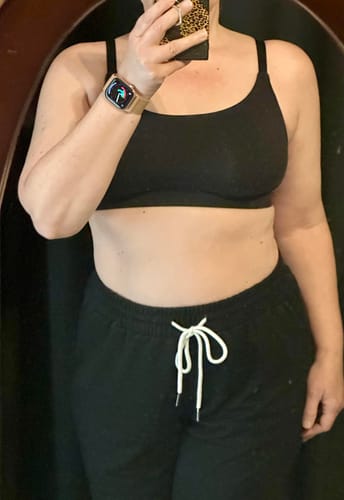 Customer photo review of Wireless Invisible Square Neck Bra