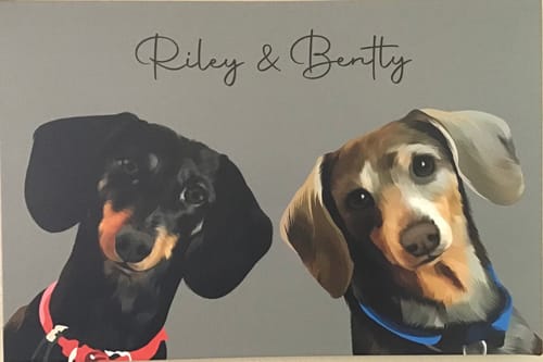Customer photo review of Pet Art Canvas Wrap