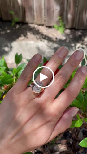 Customer video review of Doveggs bezel solitaire engagement ring semi-mount only(Exclusively to DovEggs Stones)