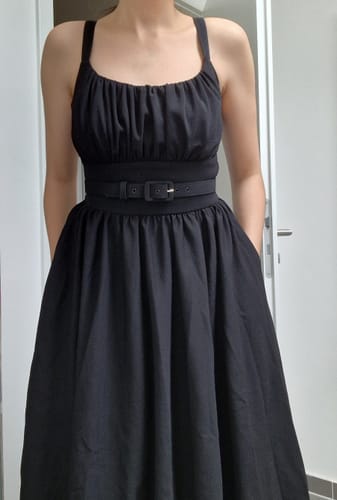Customer photo review of Ingenue Dress in Black - Vixen by Micheline Pitt