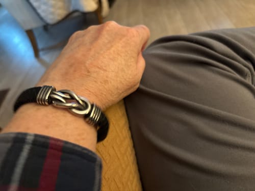 Customer photo review of Forever Linked Memorial Bracelet