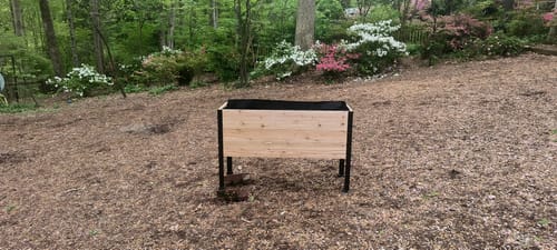 Customer photo review of 18" x 48" Raised Garden Bed - 30" TALL