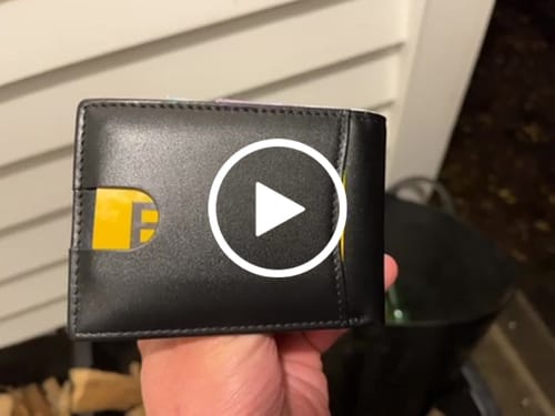 Customer video review of TagWallet Leather