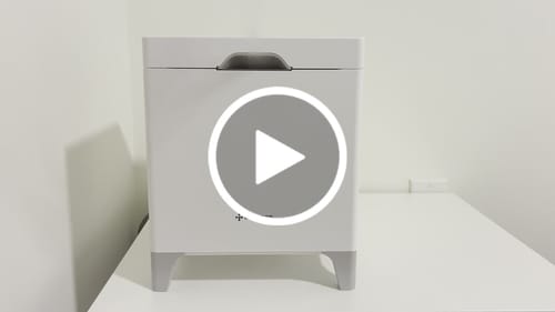 Customer video review of Carepod Cube Plus X50V - Sanitizing Warm + Cool Mist Stainless Steel Humidifier CA