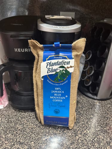 Customer photo review of 100% Jamaica Blue Mountain Premium Coffee (16 oz - medium roasted whole beans)