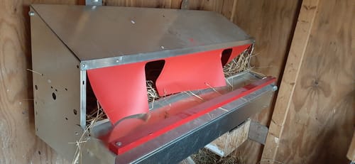 Customer photo review of Large (48") - Reversible Rollout Nest Box (Up to 50 Hens)