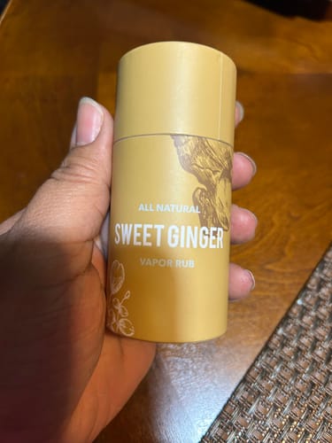 Customer photo review of Sweet Ginger Vapor Rub