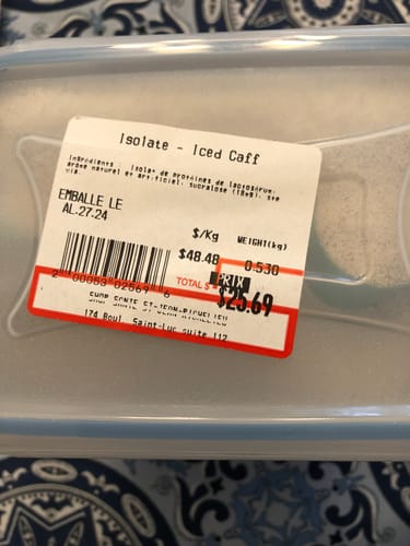 Customer photo review of VRAC - Isolate (1lb)
