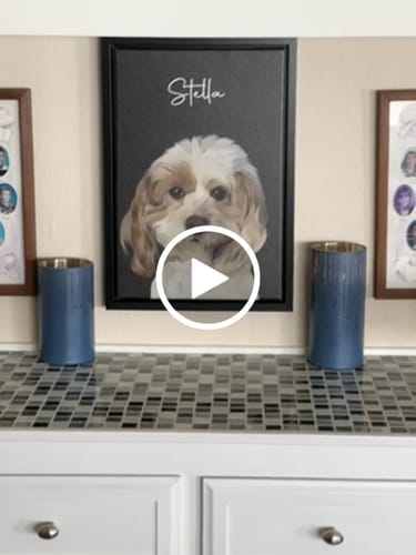 Customer video review of Pet Art Canvas Wrap