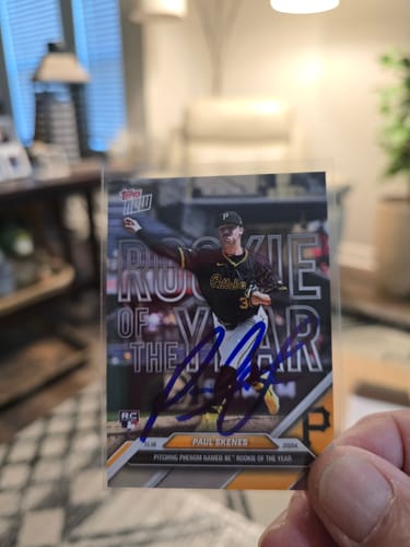 Customer photo review of Paul Skenes Autograph Signing