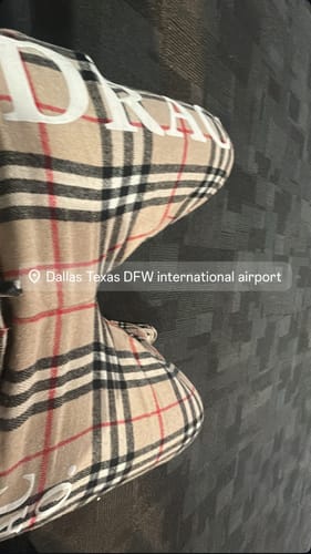 Customer photo review of Beige Plaid Bundle