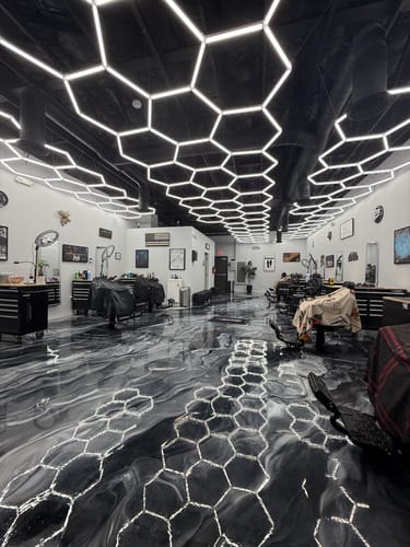 Customer photo review of Dimmable Hexagon Lights