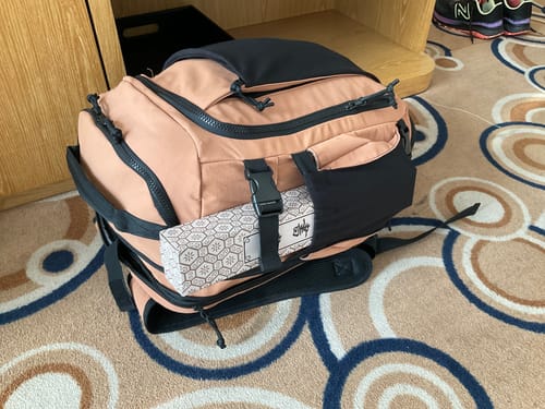 Customer photo review of Blast 28L-38L Extended Mesh Carry On Travel Backpack