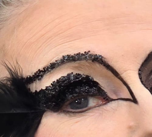 Customer photo review of Black Bio Glitter