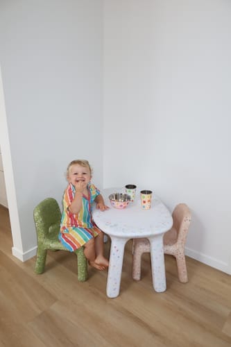 Customer photo review of Confetti Children's Table & Chair Set