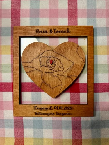 Customer photo review of Where It All Began 3D Wooden Location/City Map
