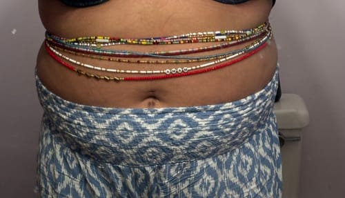Customer photo review of Mama Tie On Waist Beads