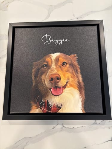Customer photo review of Pet Art Canvas Wrap
