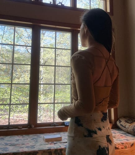 Customer photo review of Arabella Crop Top - Raw Earth