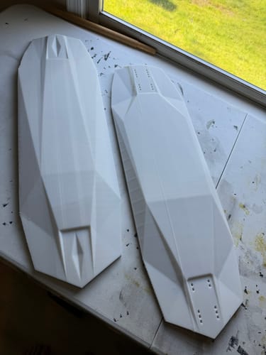 Customer photo review of Cloudy White PETG Filament 1.75mm 5kg