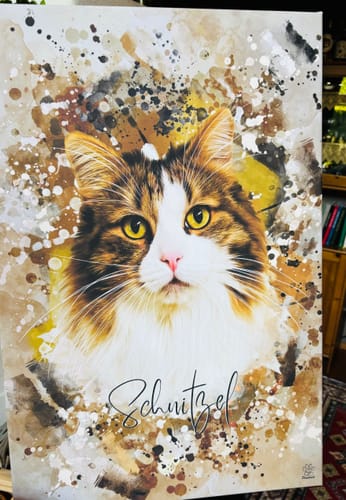 Customer photo review of Aquarell Pawtrait