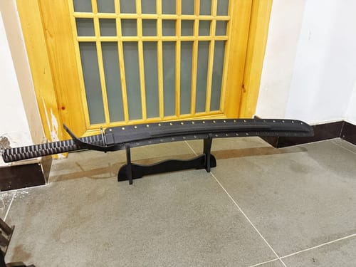 Customer photo review of Pioneer Katana (Tactical Katana™ – Titanium-Coated Version)