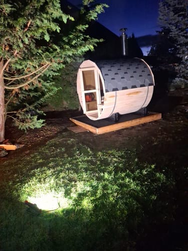 Customer photo review of Smartmak® 2 People Barrel Sauna Kit - Barrel 2