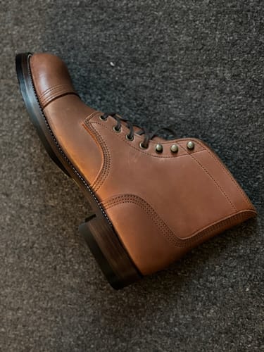 Customer photo review of Munson Paratroop Boots P01 - luosjiet®boots - Tan Latigo Grain Cowhide