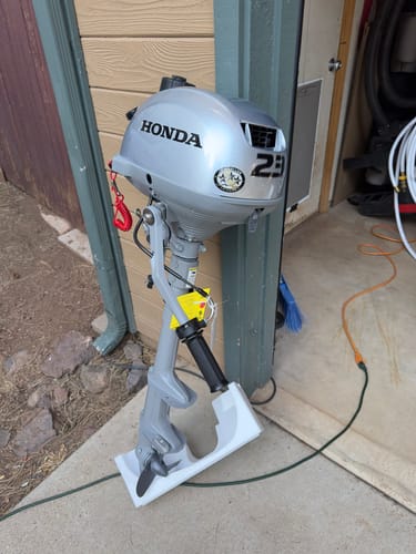 Customer photo review of Honda 2.3 HP Outboard Motor - Model BF2.3DHLCH 2024