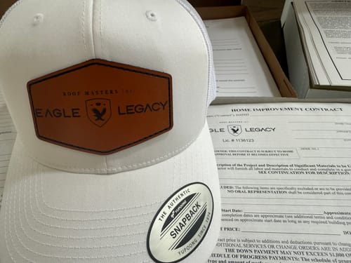 Customer photo review of Premium Custom Leather Patch Hats (Wholesale)