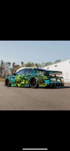 Customer photo review of CUSTOM 2-PIECE BLACK DEEP DISH FORGED WHEELS: RV-T081