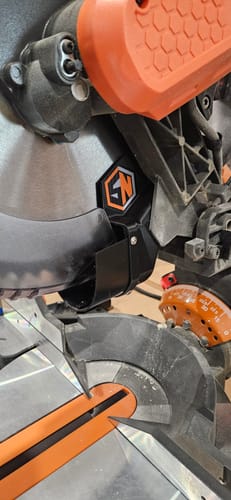 Customer photo review of DIY Kit for Ridgid Dual Bevel Dust Collection Chute (3D Print Your Own!)