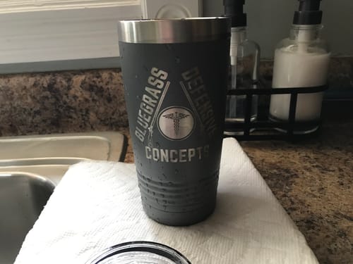 Customer photo review of (6) 20 oz. Custom Engraved Tumblers