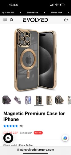 Customer photo review of MagCase Clear+