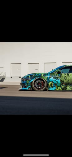 Customer photo review of CUSTOM 2-PIECE BLACK DEEP DISH FORGED WHEELS: RV-T081
