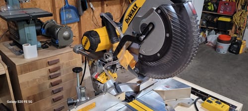 Customer photo review of DeWalt DWS779/780 Sliding Miter Saw Dust Collection