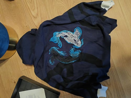 Customer photo review of The Chosen One Zipper Hoodie Preorder