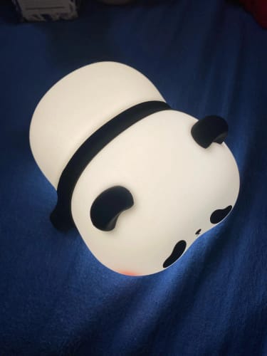Customer photo review of Panda LED USB Rechargeable Silicone Night Lights