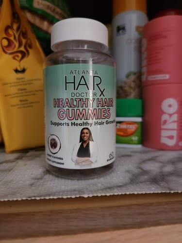 Customer photo review of Free HEALTHY HAIR GUMMIES - 60 Capsules (30 Serves)