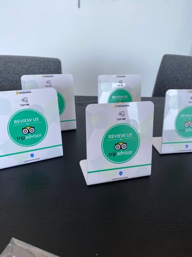 Customer photo review of RATECARDS™ - Tripadvisor Review Card